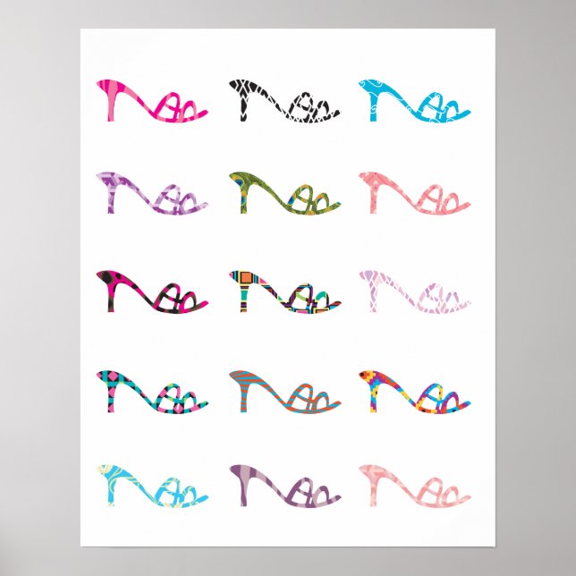 Pattern Shoes Poster (Front)