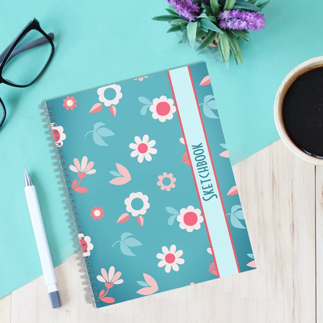 Pattern simple flowers Notebook (Creator Uploaded)