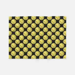 Pattern Softball Fleece Blanket
