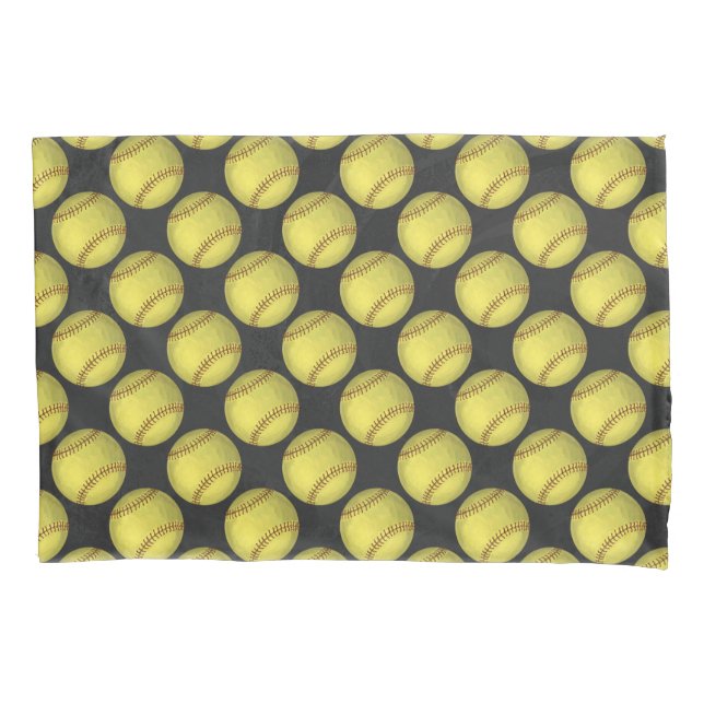 Pattern Softball Pillow Case (Front)