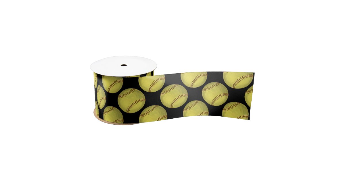 Baseball Wrapping Grosgrain Ribbon 7/8 Inch Softball Ribbon for