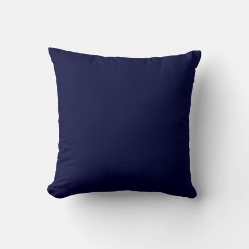 PatternSolid Midnight Blue_Tile Design Throw Pillow