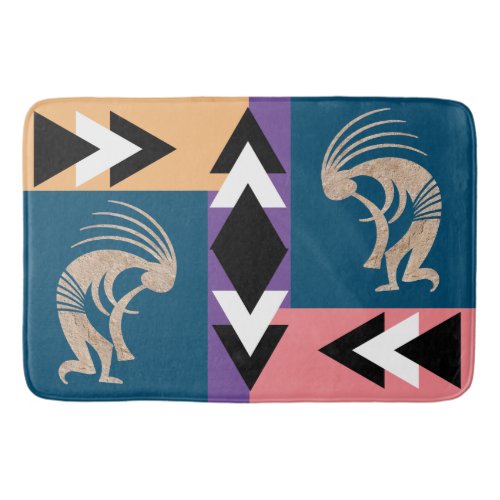 Pattern Southwest Kokopellis  Bath Mat