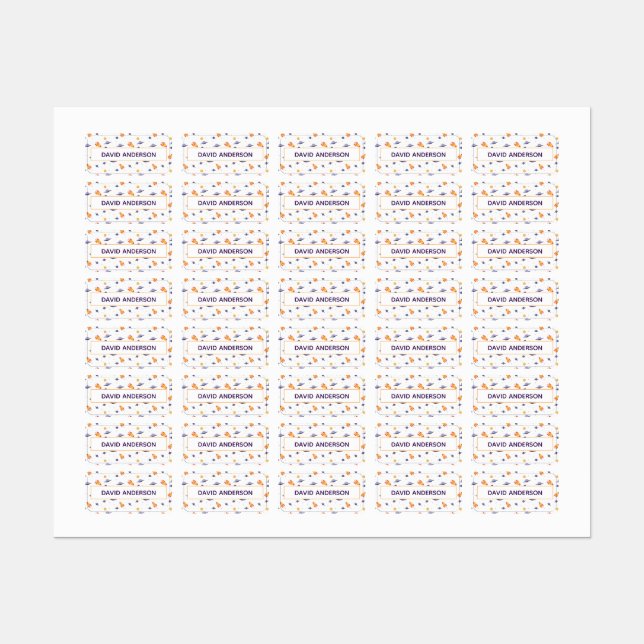 Pattern space ufo orange purple white labels (Sheet)