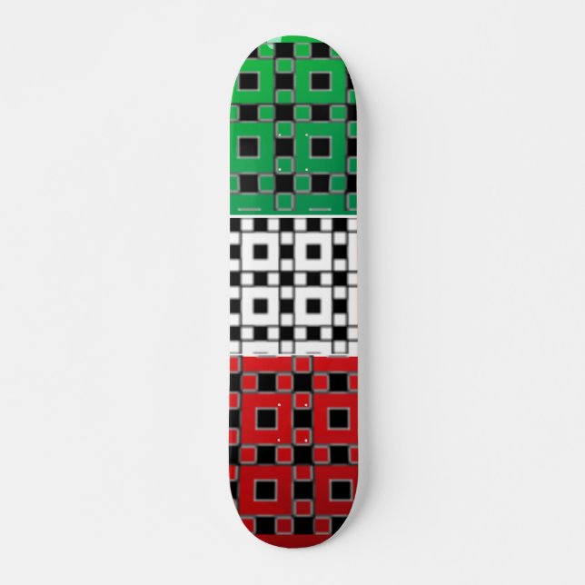 Pattern Squares Skateboard Deck (Front)