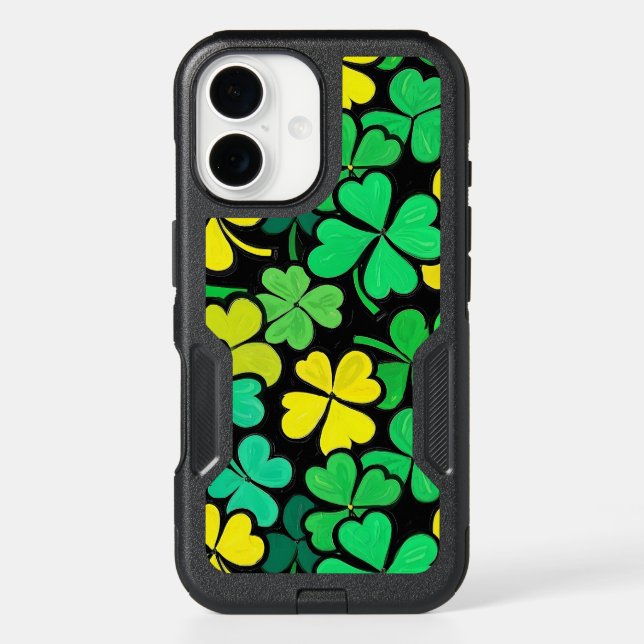 Pattern St. Patrick's Day Clovers  Otterbox iPhone Case (Back)