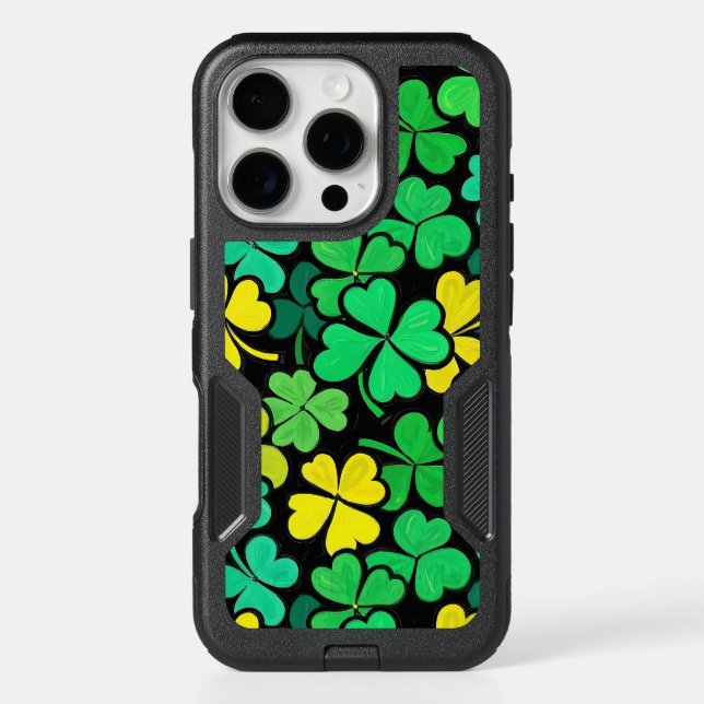 Pattern St. Patrick's Day Clovers  Otterbox iPhone Case (Back)