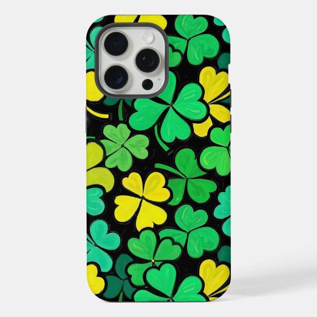 Pattern St. Patrick's Day Clowers  iPhone Case (Back)