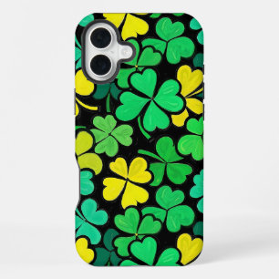 Pattern St. Patrick's Day Clowers iPhone 16 Plus Case
