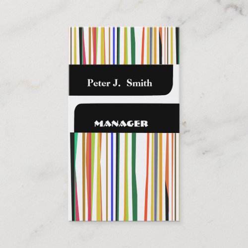 The Striped Executive Business Card Templates