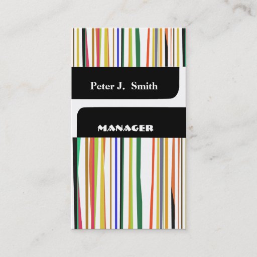 Customizable The Striped Executive Business Card Templates