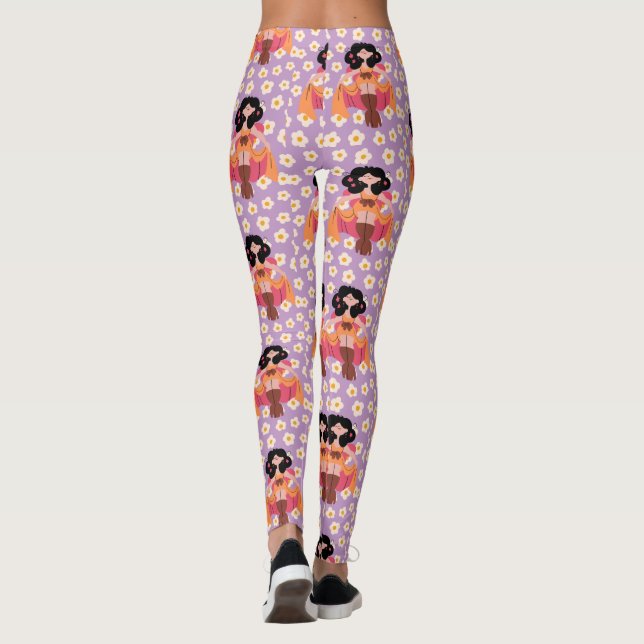PATTERN   STYLE DESIGN LEGGINGS (Back)