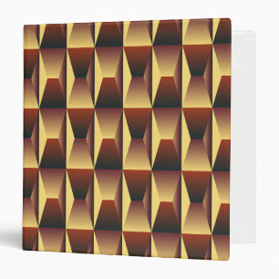 Pattern Stylish Fashion- Geometric Modern Elegant 3 Ring Binder