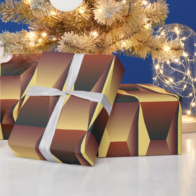 Pattern Stylish Fashion- Geometric Modern Elegant Wrapping Paper (Holidays)