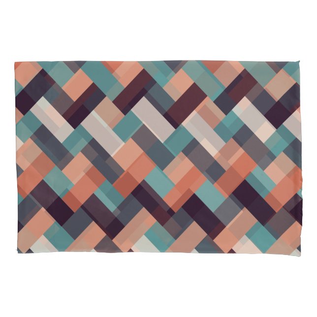 Pattern Stylish Fashion- Geometric Modern Vintage Pillow Case (Front-Left)