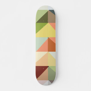 Pattern Stylish Fashion Geometric Vintage Skateboard