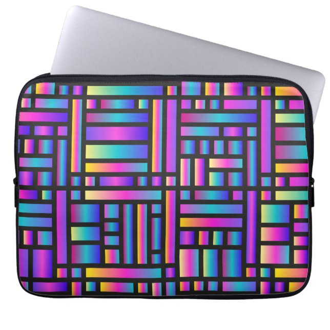 Pattern Stylish Modern- Fashion Geometric Tartan Laptop Sleeve (Front)