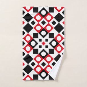 Pattern Stylish Modern Geometric Vintage         Hand Towel