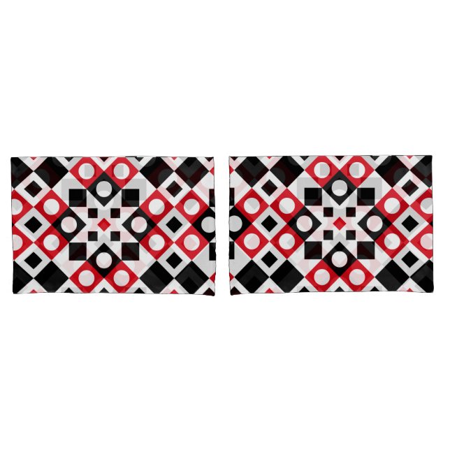 Pattern Stylish Modern Geometric Vintage          Pillow Case (Front-Set)