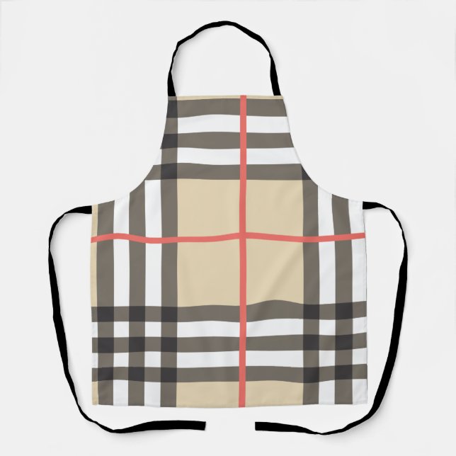 Pattern Stylish Scottish Geometric Fashion      Apron (Front)