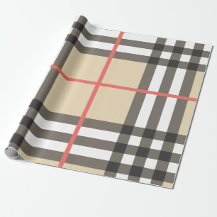 Pattern Stylish Scottish Geometric Fashion Wrapping Paper