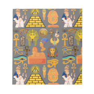 Pattern Symbol Ancient Egyptian Hieroglyphic  Notepad
