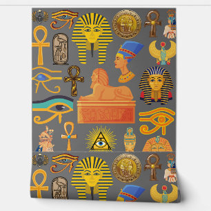 Pattern Symbol Ancient Egyptian Hieroglyphic Wallpaper