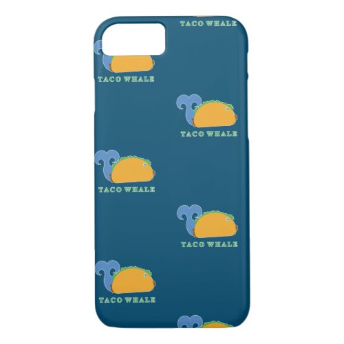 Pattern Taco Whale Cartoon Character iPhone 87 Case