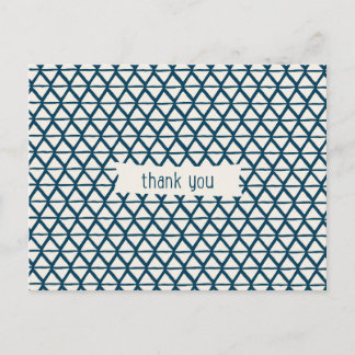 Pattern Thank You Postcards