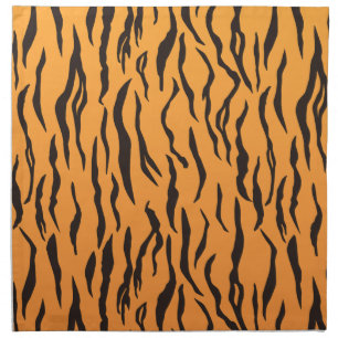 Pattern Tiger Skin Stripes Cloth Napkin