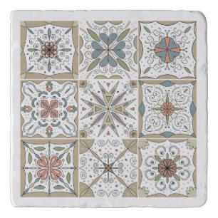 Pattern Tile Mosaic Trivet