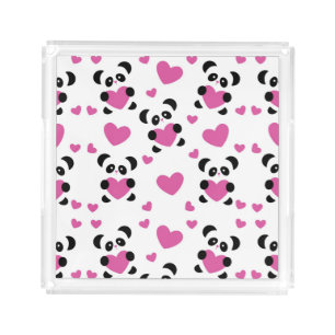 Pattern to the Day of Love Acrylic Tray