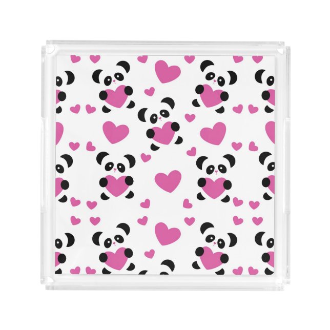 Pattern to the Day of Love Acrylic Tray (Front)