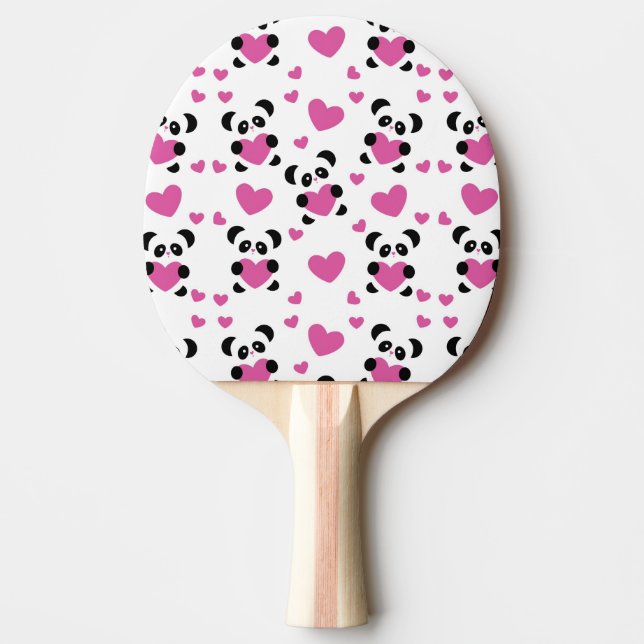 Pattern to the Day of Love Ping-Pong Paddle (Front)