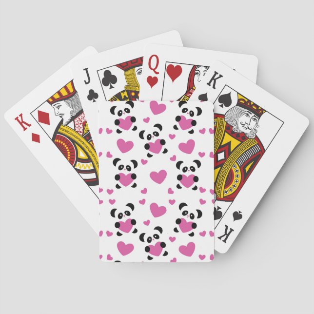 Pattern to the Day of Love Poker Cards (Back)