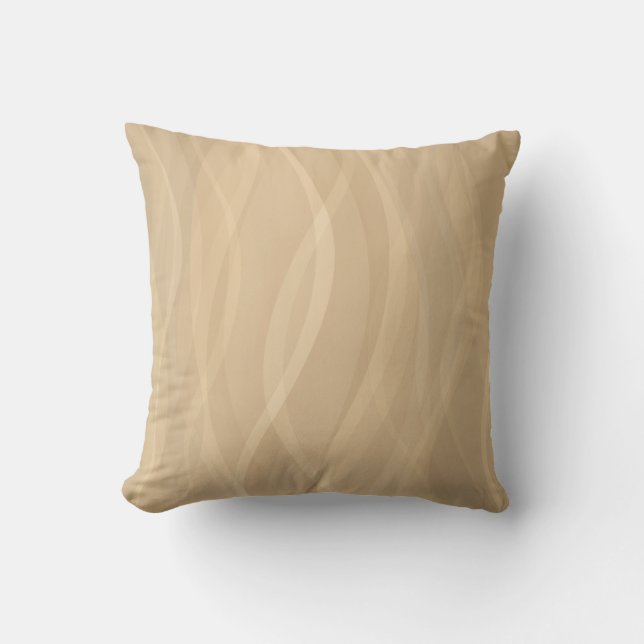 Pattern toned mocca coffee pillow (Front)