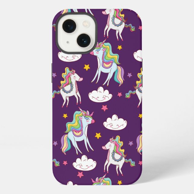 Pattern Unicorn Funny Magic Horse        Iphone Case (Back)