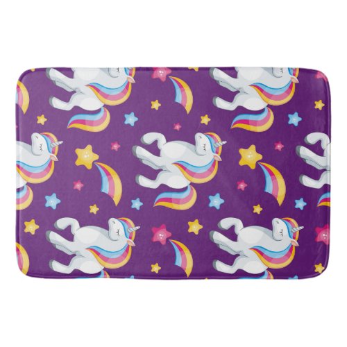Pattern Unicorn Magic Horse Cute       Bath Mat