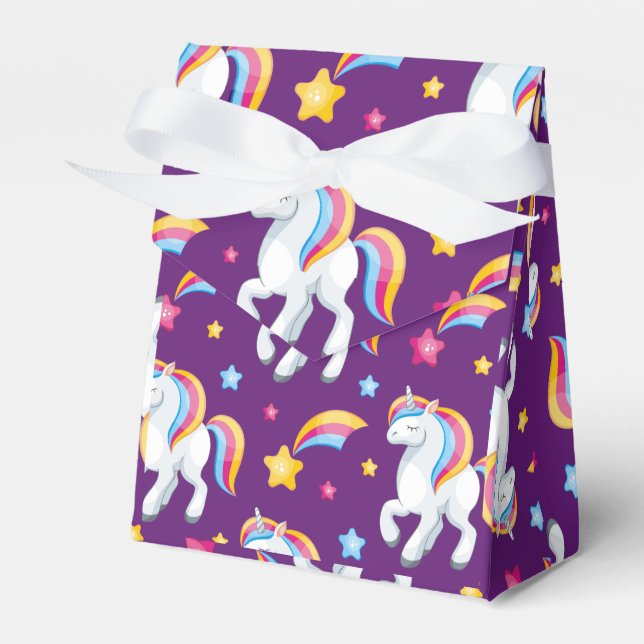 Pattern Unicorn Magic Horse Cute        Favor Boxes (Front Side)