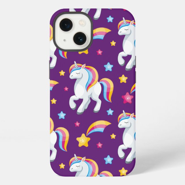 Pattern Unicorn Magic Horse Cute       Iphone Case (Back)