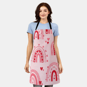 Pattern Valentine 2023 Background With Heart Love Apron