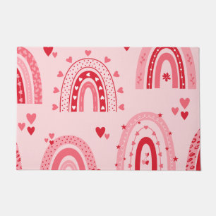 Pattern Valentine 2023 Background With Heart Love  Doormat