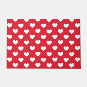 Pattern Valentine Background With Hearts Love Doormat