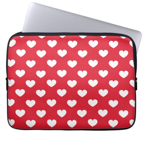 Pattern Valentine Background With Hearts Love   Laptop Sleeve