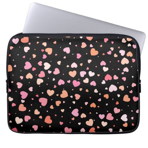 Pattern Valentines 2023 Background With Heart  Laptop Sleeve