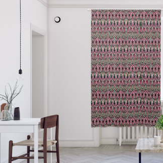 Pattern wave multi-colored fashion retro blackout curtains