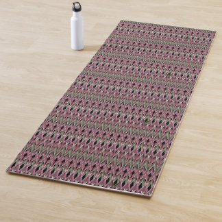 Pattern wave multi-colored fashion retro yoga mat