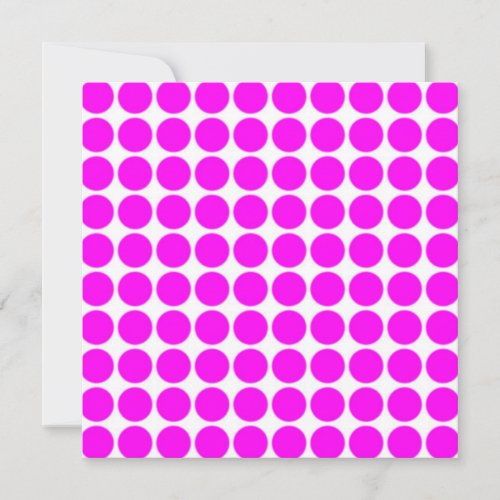 Pattern: White Background with Pink Circles Custom Invitations