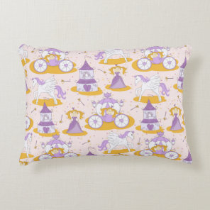 pattern with a princess accent pillow