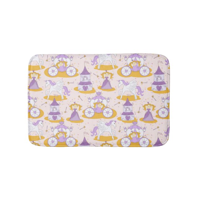 pattern with a princess bath mat (Front)